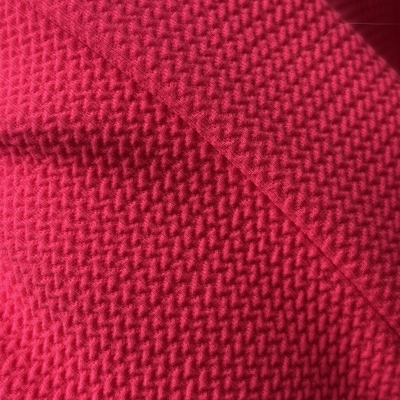 Vince Camuto Womens Neon Pink Sleeveless Shift Dress Embroidered Neck size 6 - Picture 8 of 10